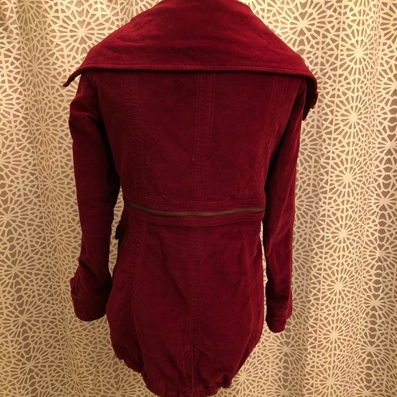 New York & Company Burgundy Red Zip Up Jacket - Picture 5 of 8